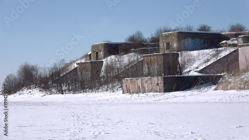 Wallpaper Mural Winter day at the artillery positions of the 1st Northern battery (1 North Fort). Kronshtadt Torontodigital.ca