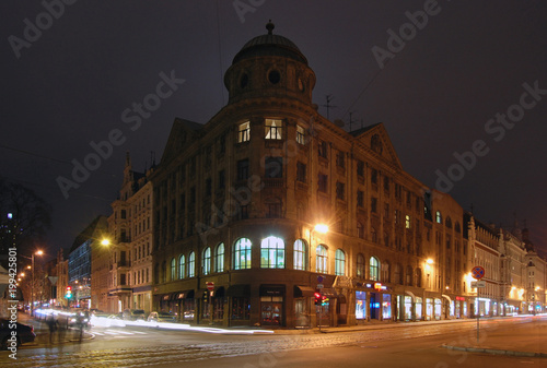 Riga, Latvia historical apartment buildings from the beginning of 20th century