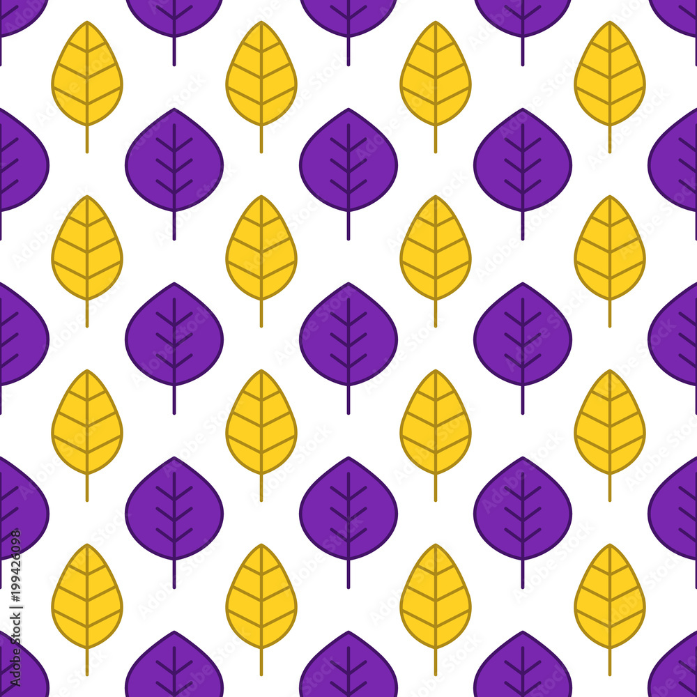 Seamless background with vector leaves for your design Seamless background with vector leaves for your design