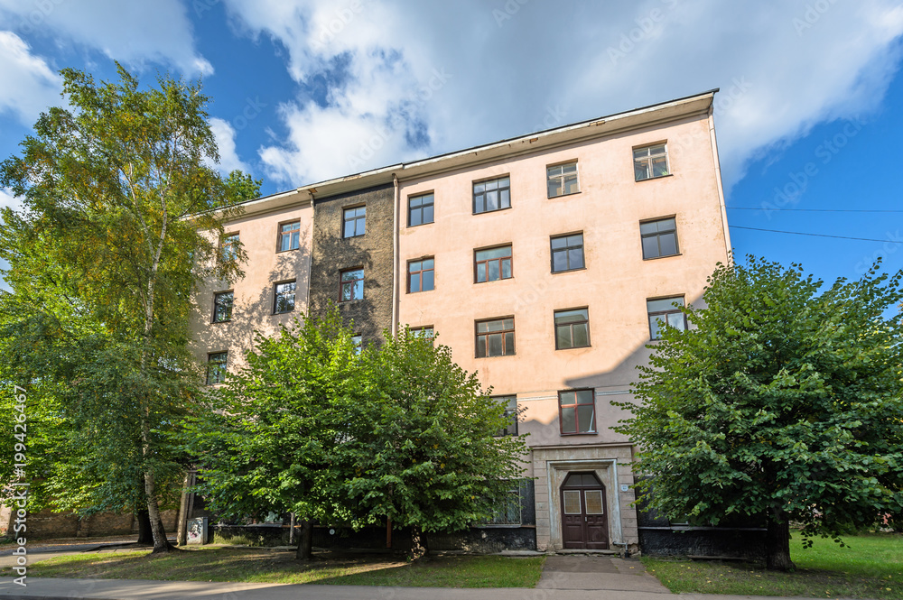 Fototapeta premium Riga, Latvia historical apartment buildings from the beginning of 20th century