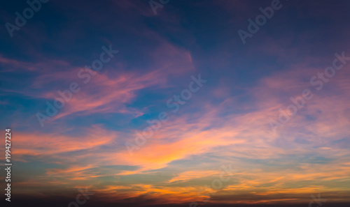 twilight colorful sky and cloud © happystock