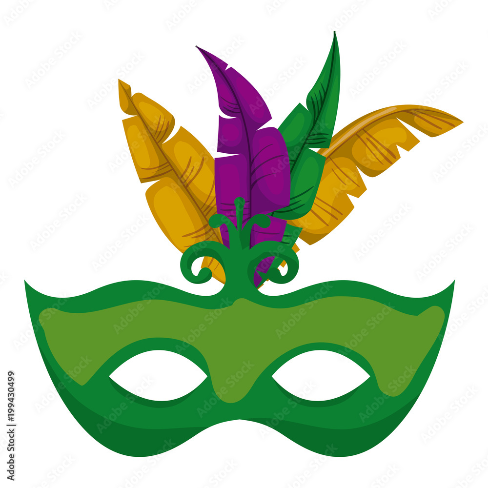 Obraz premium carnival mask with feathers