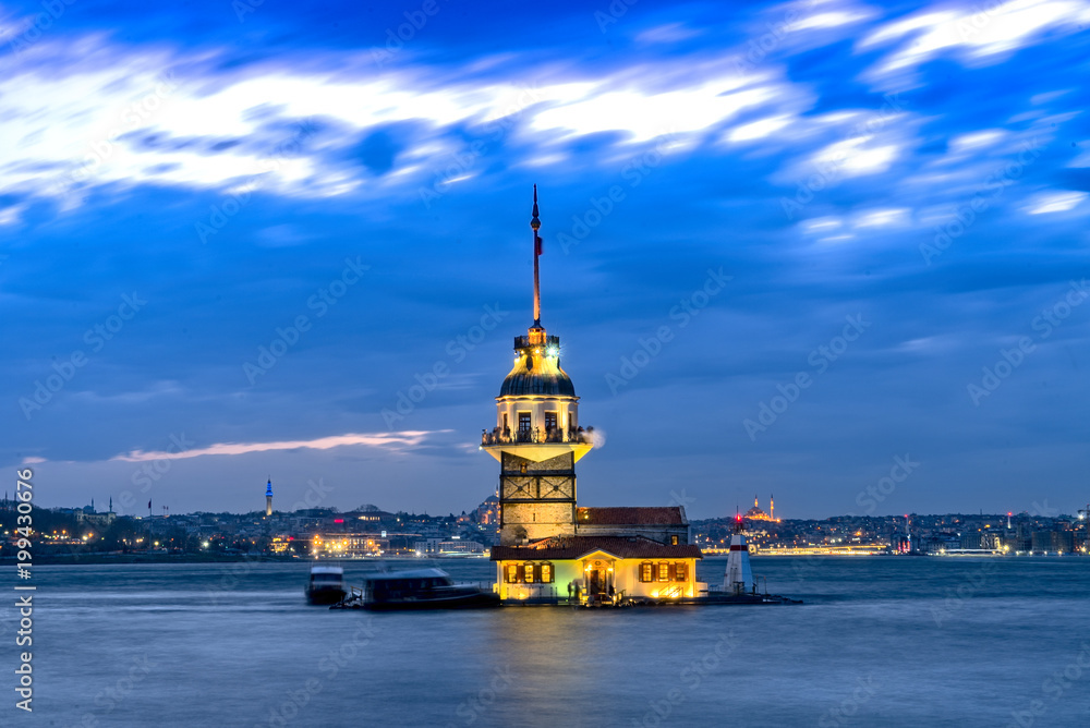 The Maiden’s Tower served many different purposes throughout the centuries, including a merchantman tax collection center, a defense tower, and a lighthouse. 