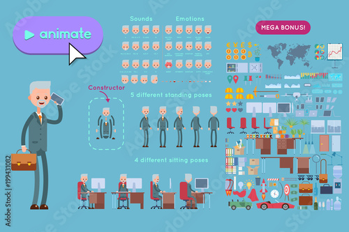 Character constructor. European Businessman