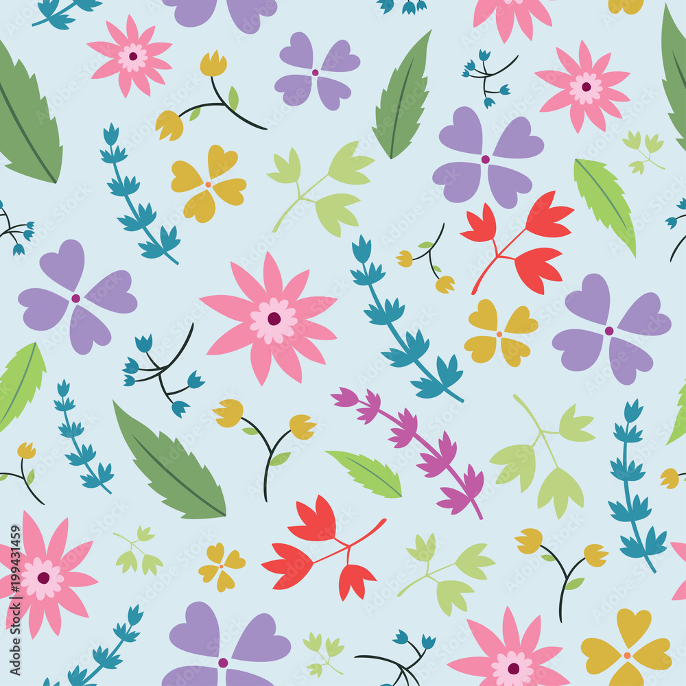 Beautiful Seamless Floral pattern design