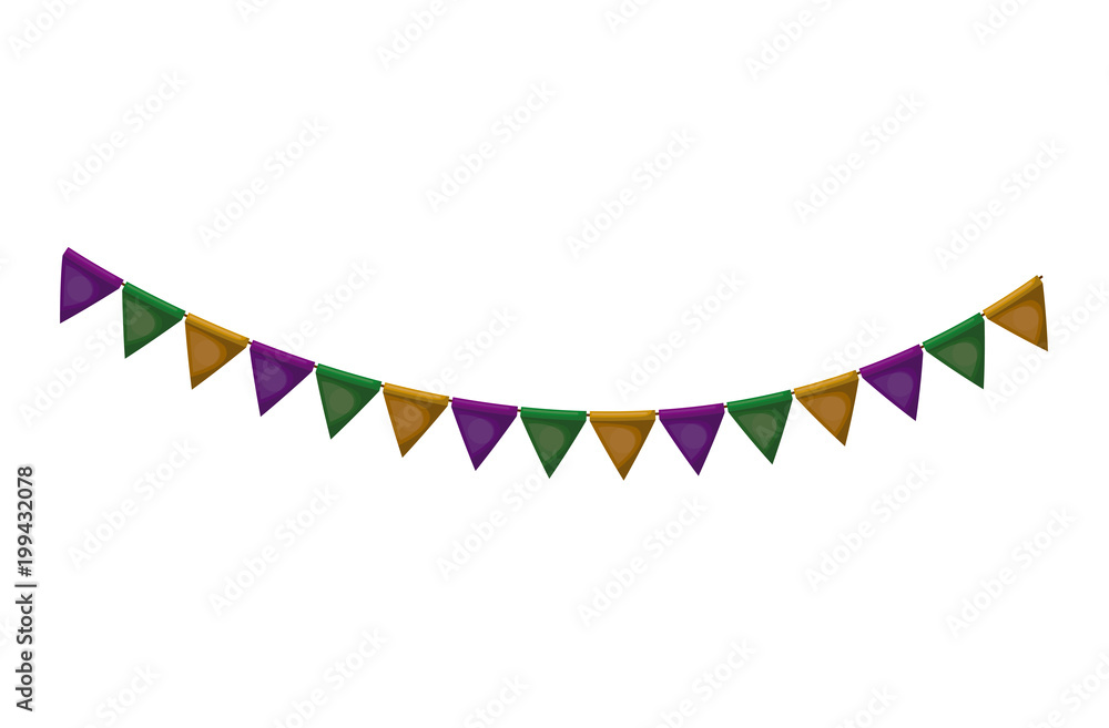Obraz premium garland hangin decorative icon