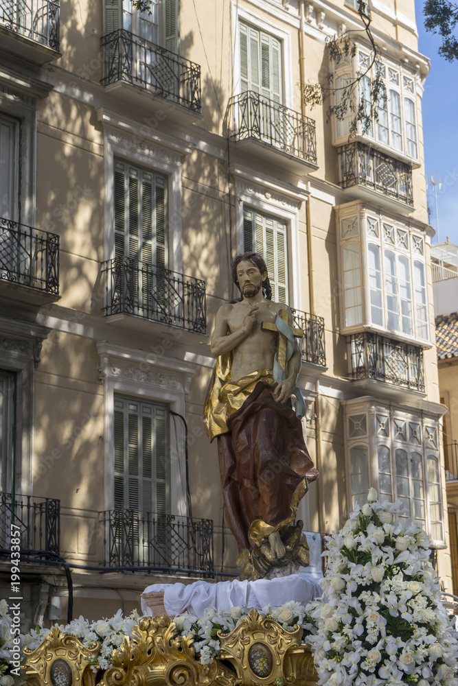 Trono del resucitado de la semana santa de Málaga, Andalucía Trono del resucitado de la semana santa de Málaga, Andalucía