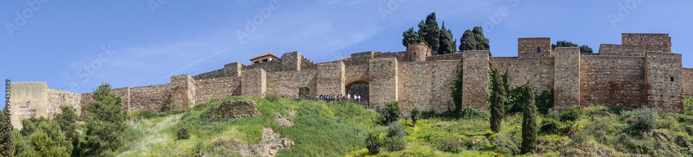 antigua alcazaba nazarí de Málaga, Andalucía