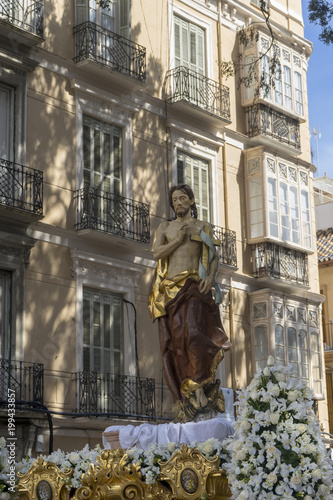 Trono del resucitado de la semana santa de Málaga, Andalucía