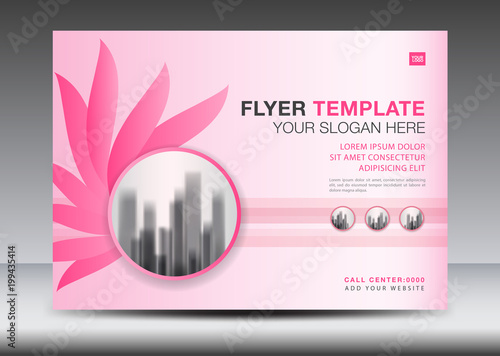Brochure flyer for cosmetics, Banner design Template vector illustration, Billboard, display, advertisement layout, poster, card, web page, magazine ads, a4 size
