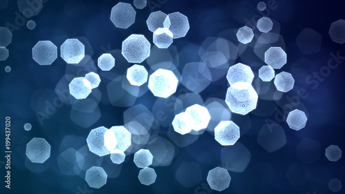 blue bokeh background
