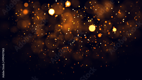 Gold abstract bokeh backgro...