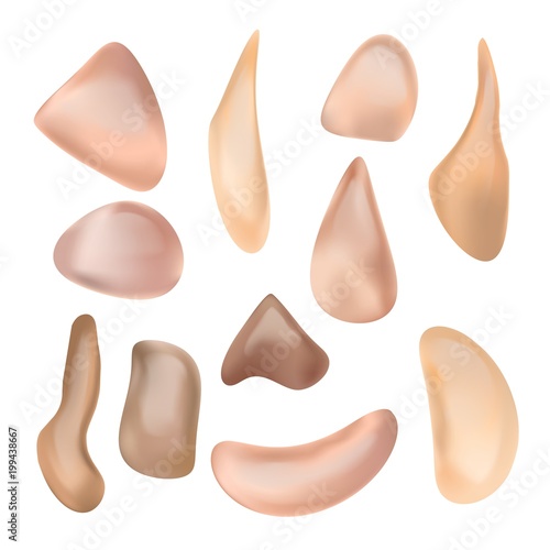 Liquid Foundation Vector. Cosmetic Product. Fashion Advertising. Tone Drops. Realistic Isolated Illustration