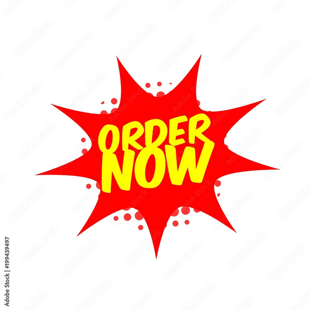 Order Now Vector Template Design Illustration Order Now Vector Template Design Illustration