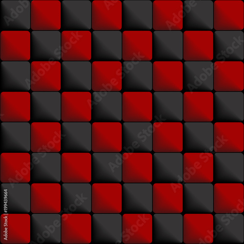 Black and red tiles textures background