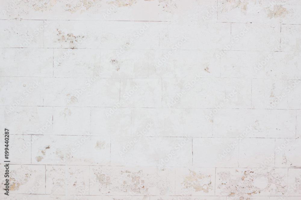Obraz premium Текстура старой белой стены, камень