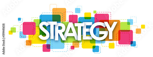 "STRATEGY" Vector Letters Banner