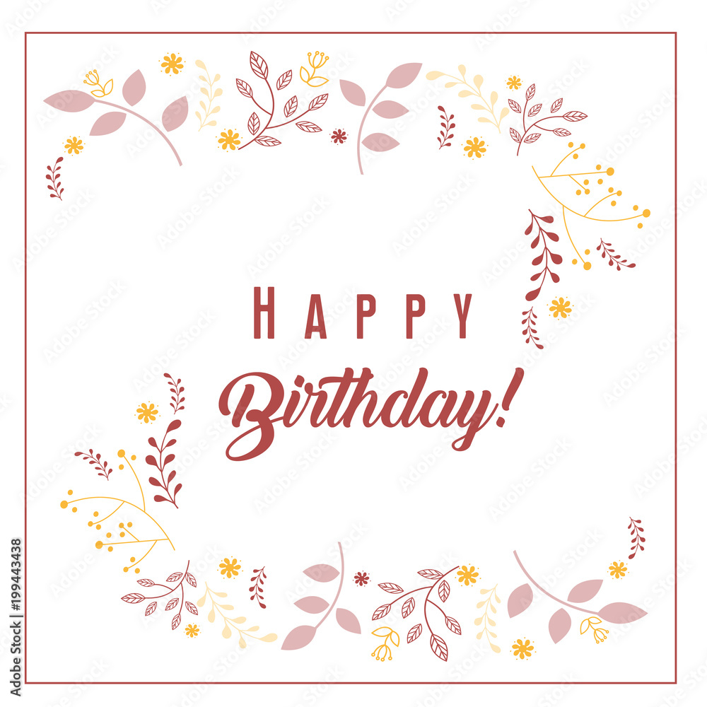 greeting card with floral ornament background, wreath design greeting card with floral ornament background, wreath design