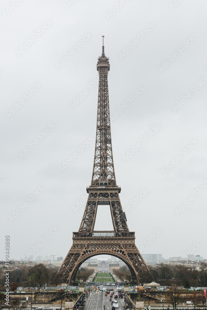 Eiffel tower in Paris, France