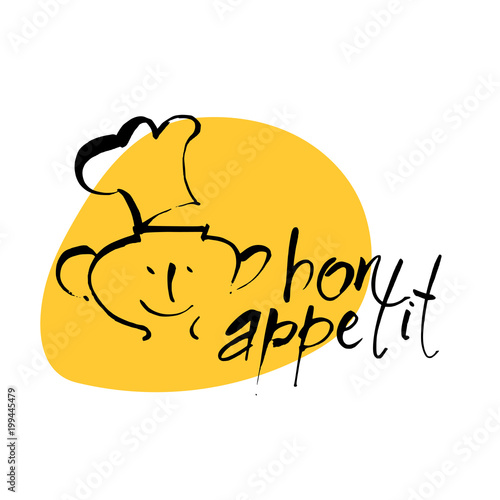 bon appetit lettering template
