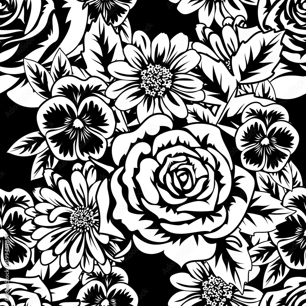 seamless monochrome pattern seamless monochrome pattern