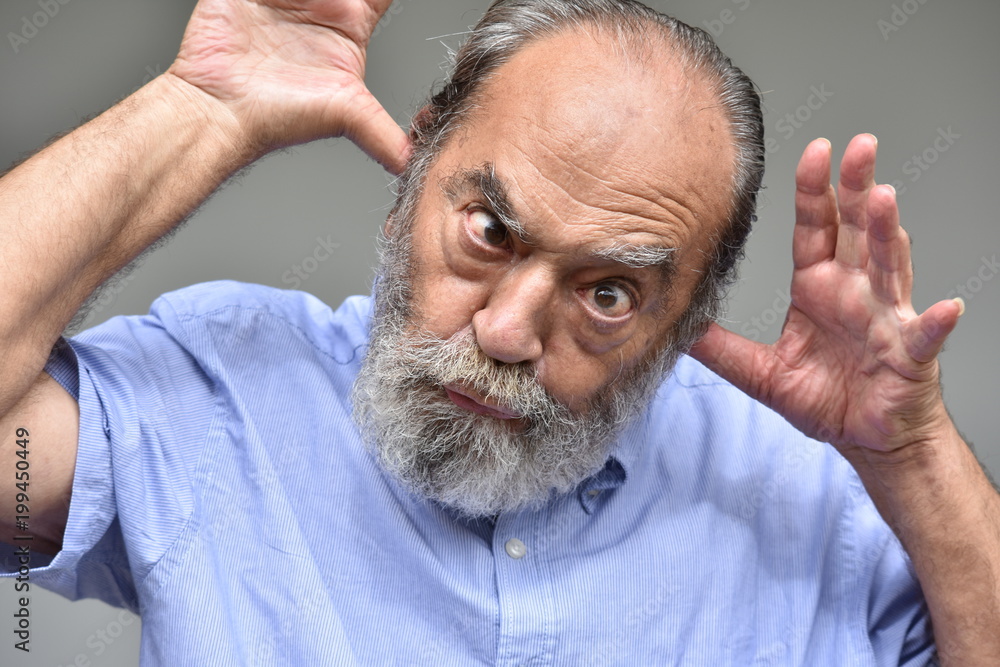 Obraz premium Old Male With Alzheimers