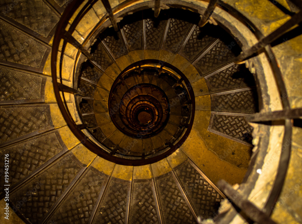 Naklejka premium Spiral Stairs