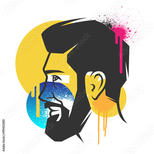 Creative concepts of a face.