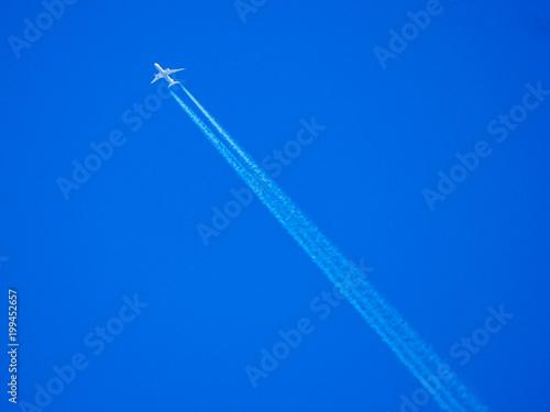 Airplane in Blue Sky
