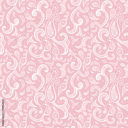 Paisley background. Hand Drawn ornament. Vector illustration