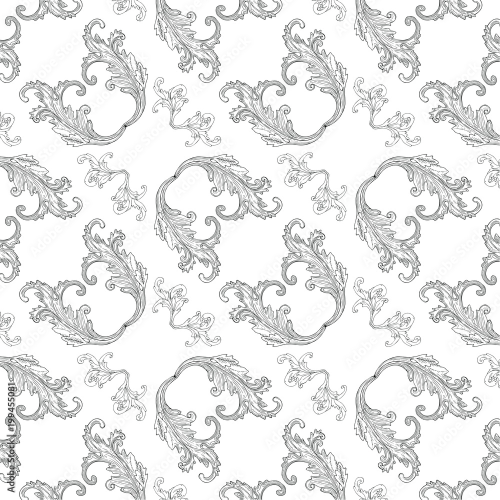 Fototapeta premium floral illustration pattern vector