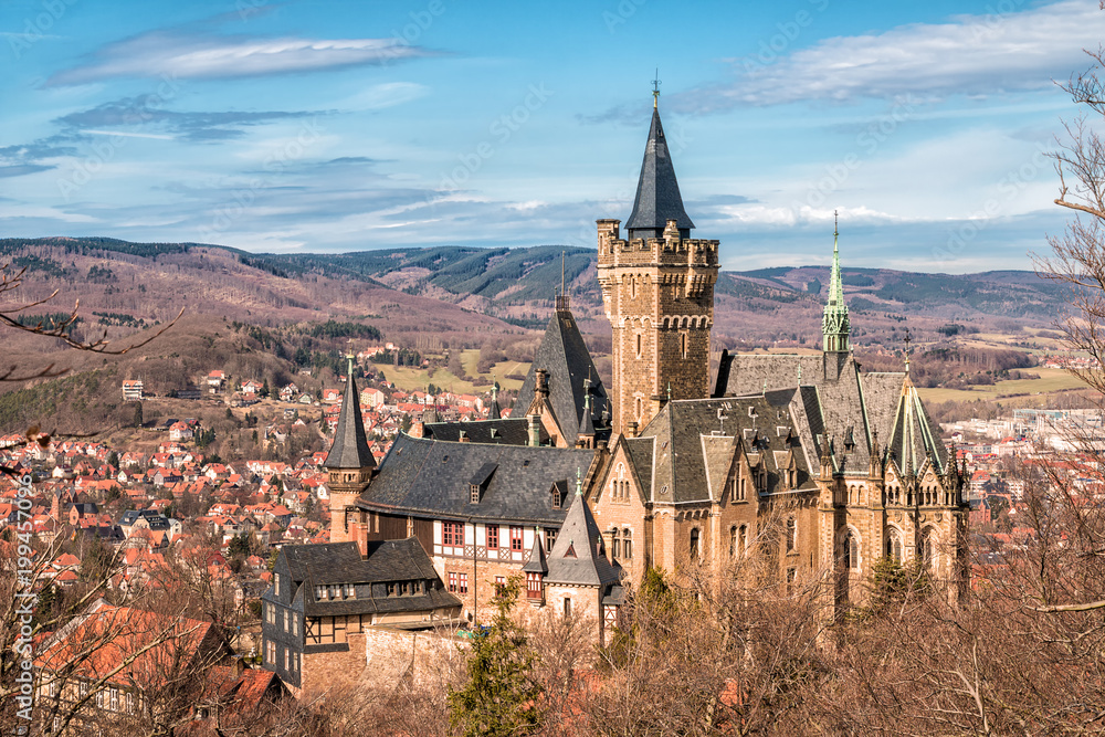 Blick auf Schloss Wernigerode
