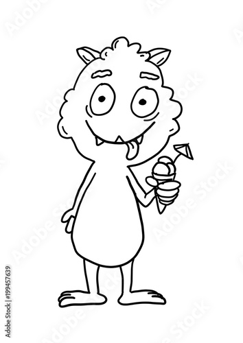 Ausmalbild Monster