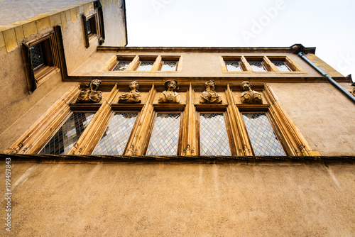 Renaissance style building House of Heads in Metz  France