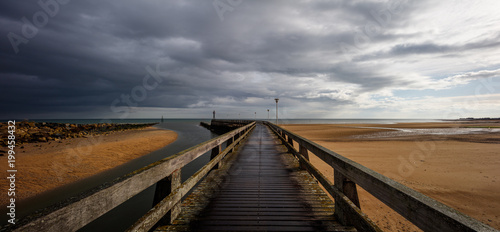 Jetty on Juno Beach, Courseulles sur mer Normandy France