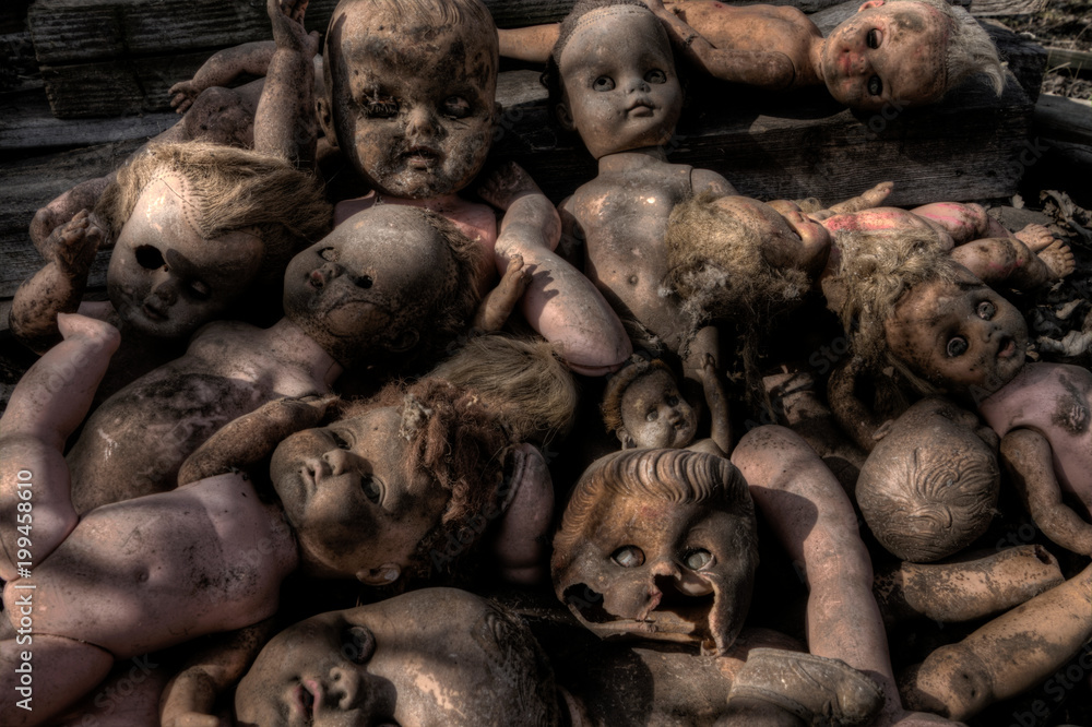 Creepy Broken Old Dolls