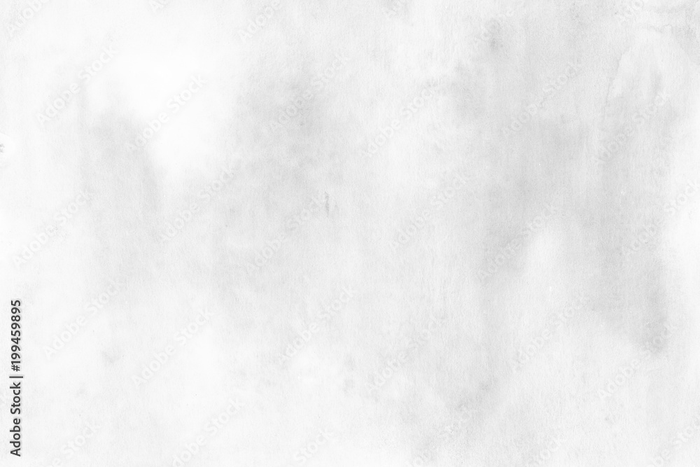 Light grey watercolor background. Hand drawn design template. Canvas