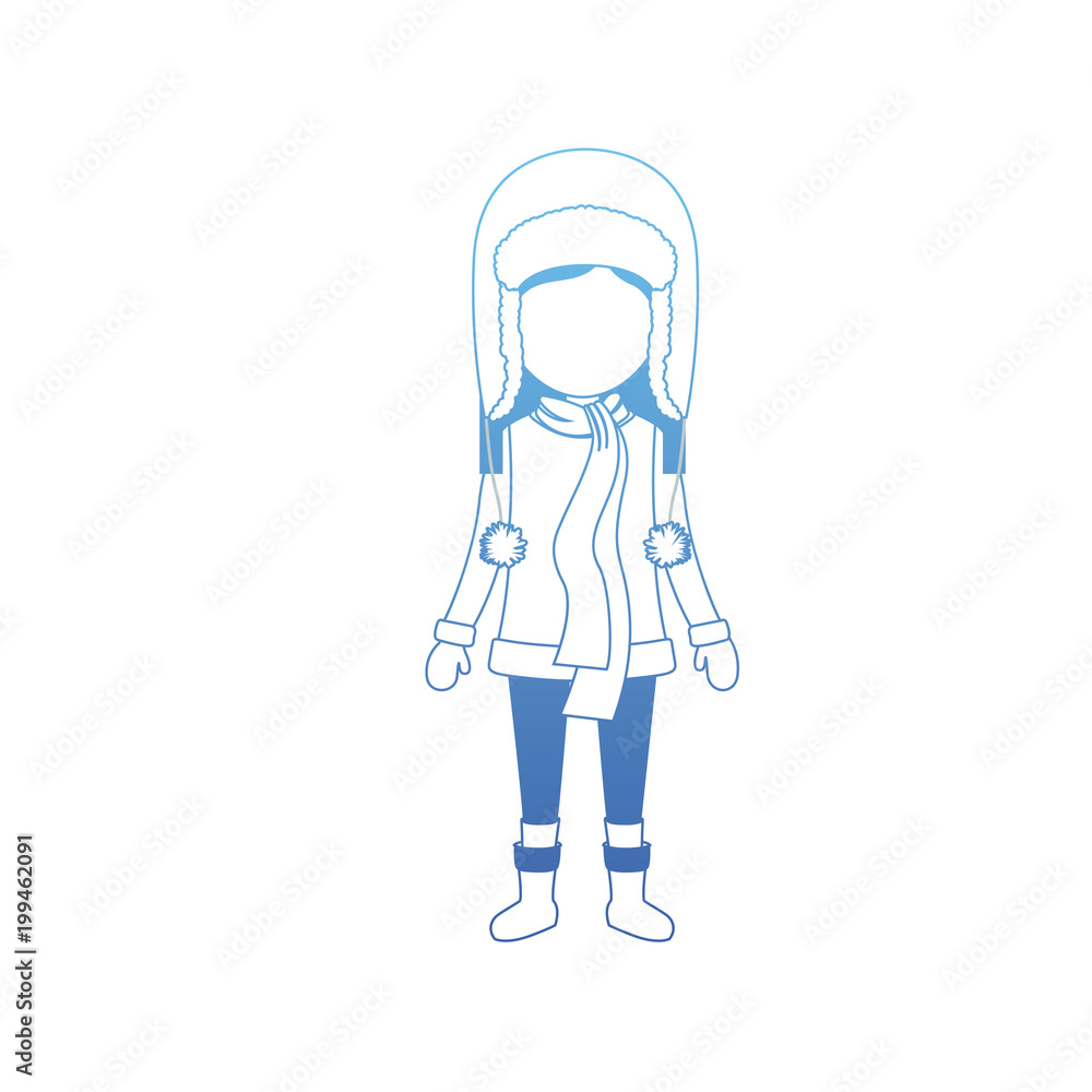 little girl with winter clothes hat and scarf little girl with winter clothes hat and scarf