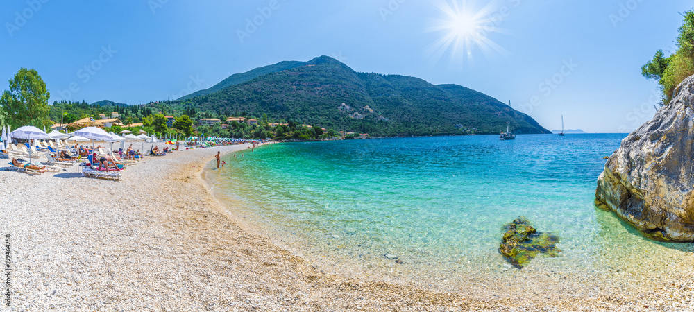 Poros Mikros Gialos beach, Lefkada island, Greece