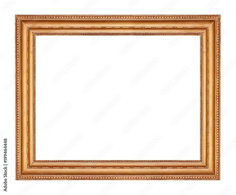Golden frame for paintings, mirrors or photos Golden frame for paintings, mirrors or photos