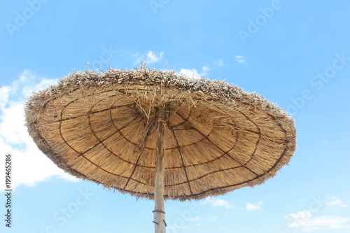 beach straw umbrella 