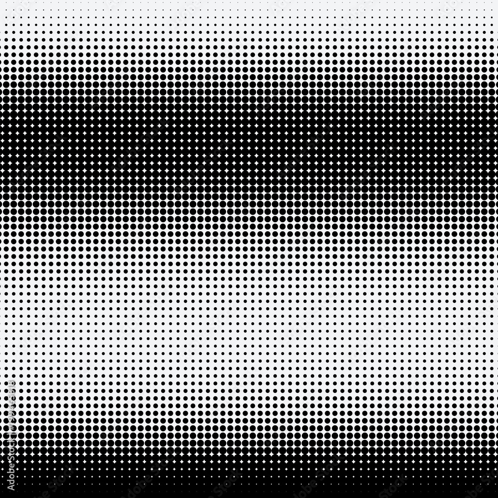 Halftone dots on white background Halftone dots on white background