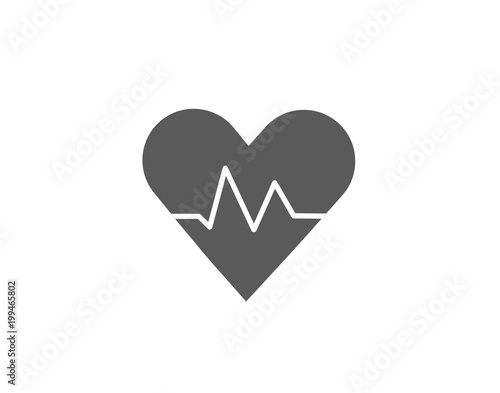 Modern heart pulse icon