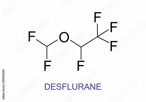 Desflurane structural formula