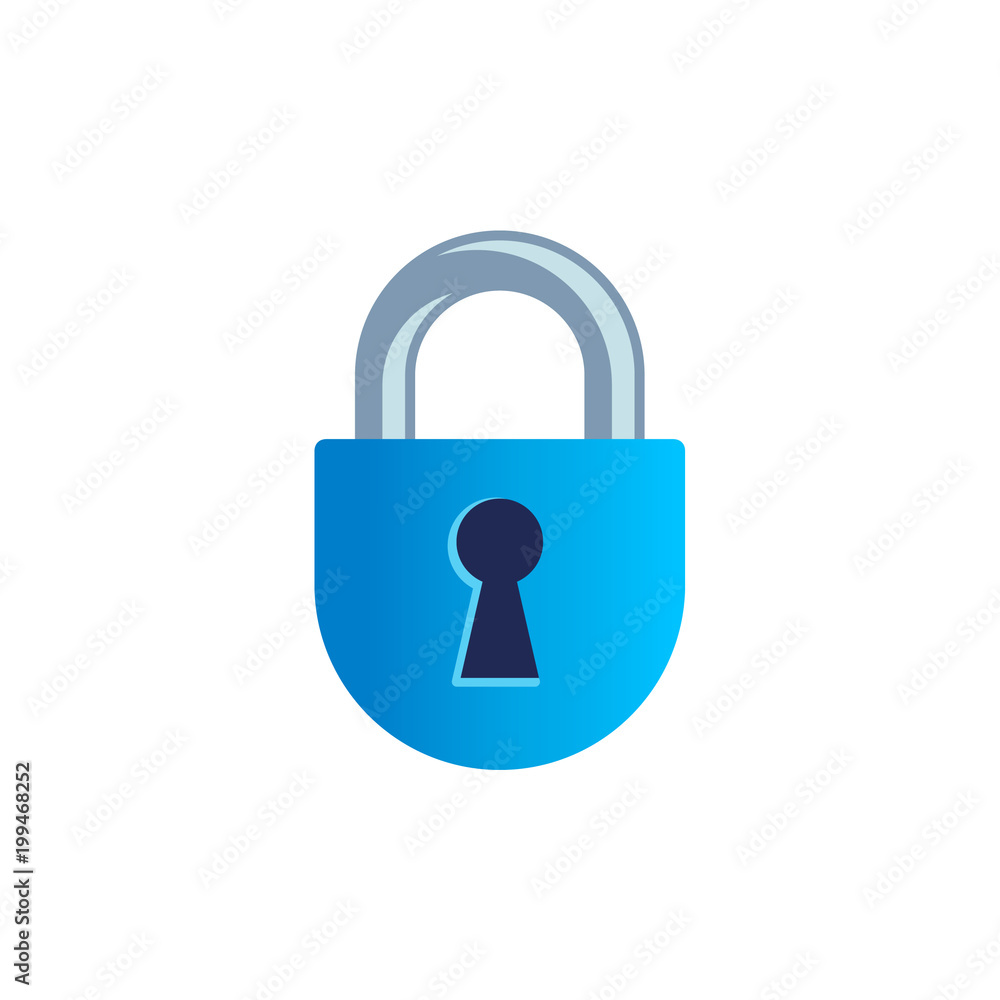 Lock security icon. Padlock illustration. Lock security icon. Padlock illustration.