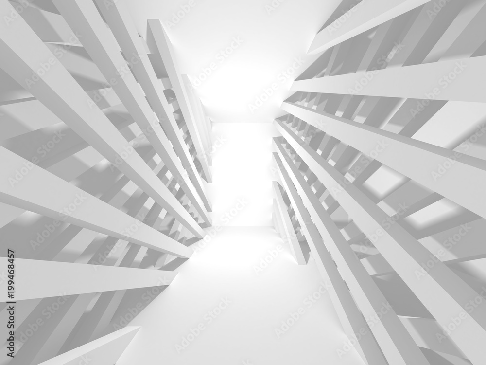 Fototapeta premium Abstract Modern White Architecture Background