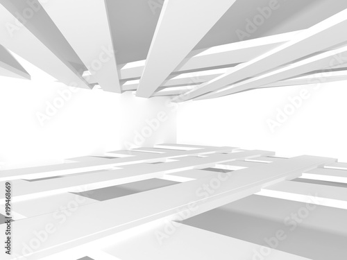 Abstract Modern White Architecture Background