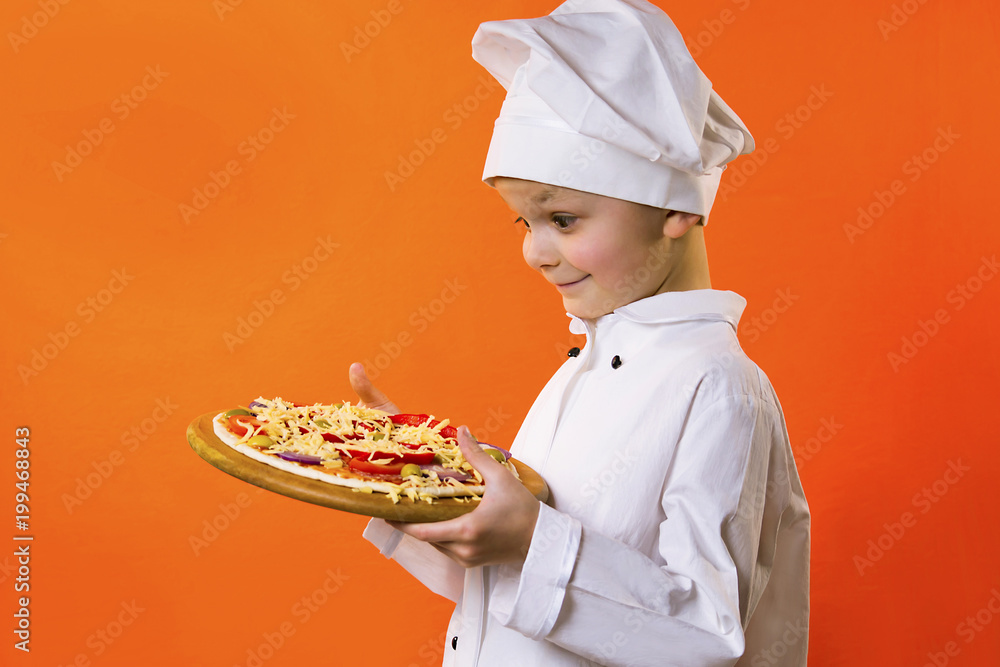 funny chef cooked hot pizza with chili funny chef cooked hot pizza with chili