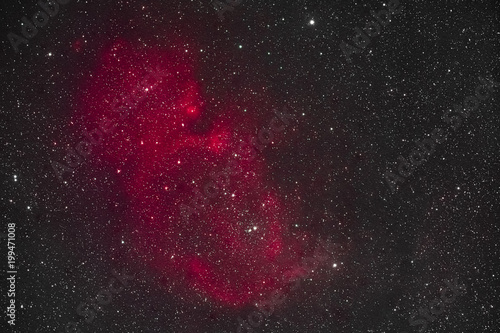 The Soul Nebula in the constellation Cassiopeia as seen from Bad Kissingen in Germany.