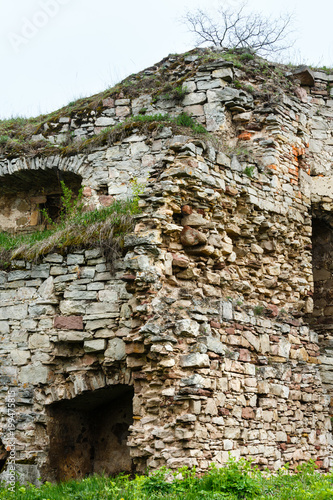 Jazlovets castle spring ruins  Ternopil Region  Ukraine.